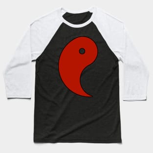 Magatama Dark Red Baseball T-Shirt